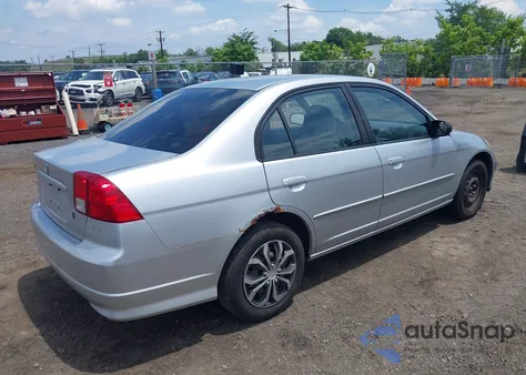 2005 Honda Civic Lx z USA, uszkodzony, nr VIN 2HGES16535H591423